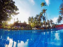 Dive Centre Lembeh at Hairball Resort - resort pool.